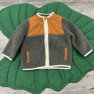 Old Navy 18-24M Color Block Sherpa Full Zip Jacket